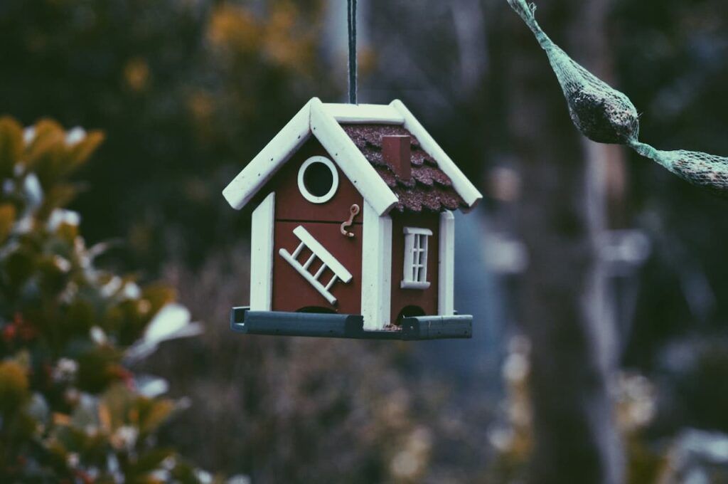 camera de surveillance espion invisible cachée dans une cabane à oiseau